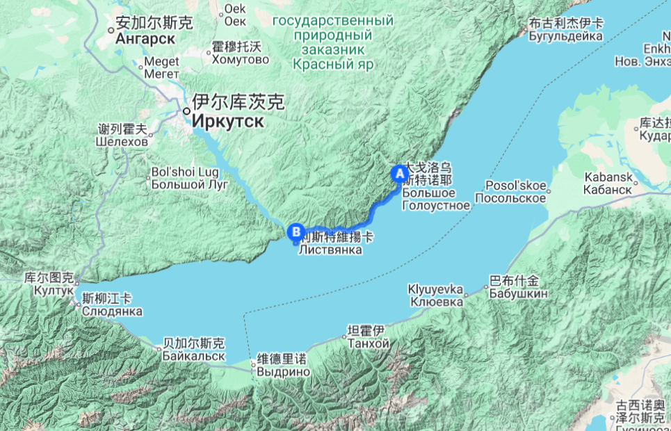贝加尔50径路线轨迹图